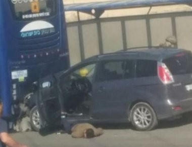 Οι πρώτες εικόνες από το σημείο της επίθεσης με αυτοκίνητο στο Ισραήλ (φωτό)